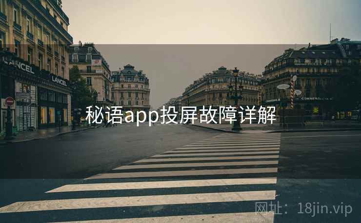 秘语app投屏故障详解